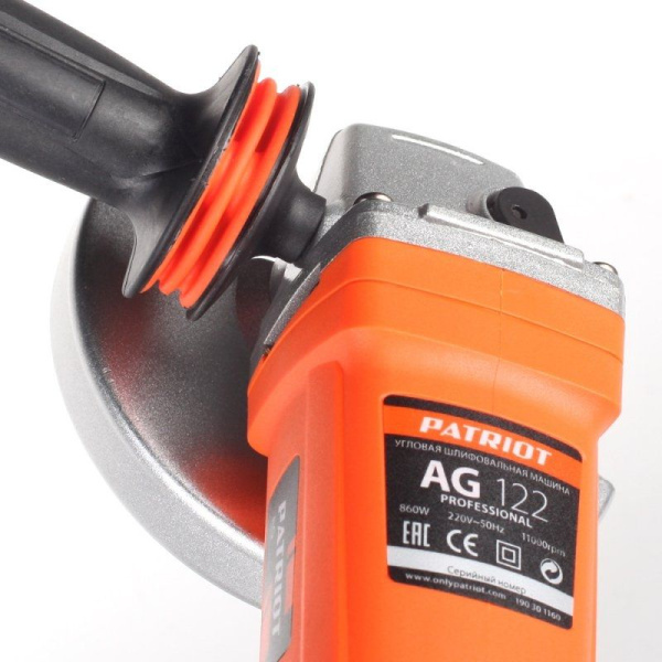 Углошлифовальная машина Patriot AG 122 860Вт 11000об/мин d=125мм