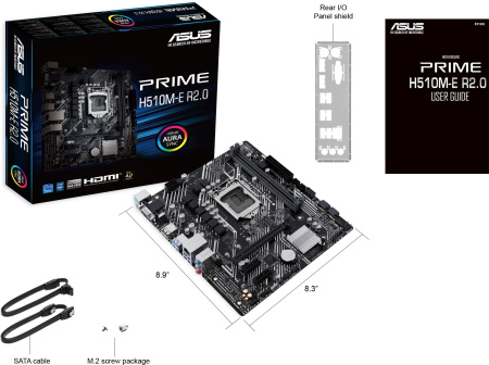 Материнская плата Asus PRIME H510M-E R2.0 Soc-1200 Intel H470 2xDDR4 mATX AC`97 8ch(7.1) GbLAN+VGA+H