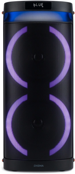 Минисистема Digma D-MC1750 черный 60Вт FM USB BT micro SD