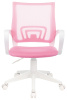 Кресло Бюрократ CH-W695NLT розовый TW-06A TW-13A сетка/ткань крестов. пластик пластик белый