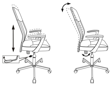 Кресло Бюрократ CH-605 черный эко.кожа крестов. металл черный