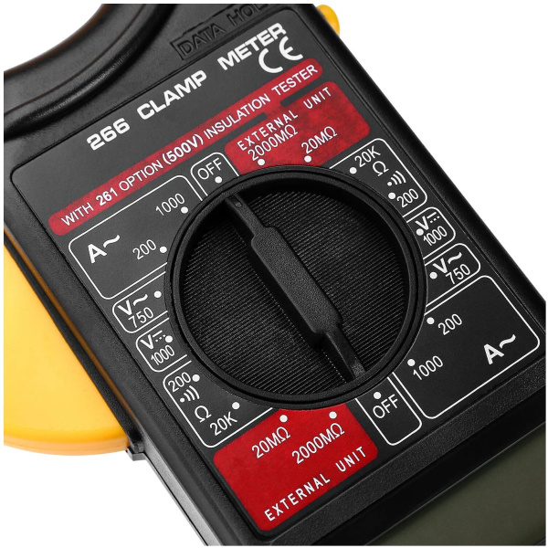 Клещи токоизмерительные Deko DKCM266 цифр. измер.ток:переменный черный (041-0204)