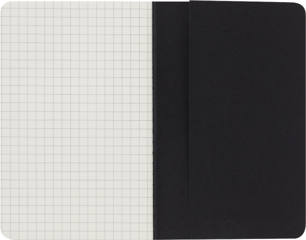Блокнот Moleskine CAHIER JOURNAL QP312 Pocket 90x140мм обложка картон 64стр. клетка черный (3шт)