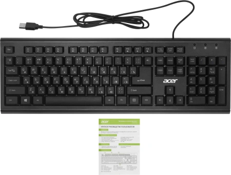 Клавиатура Acer OKW120 черный USB (ZL.KBDEE.006)
