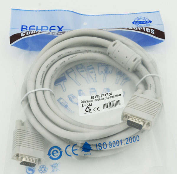 Кабель CABLE1 DB15 (m) DB15 (m) 5м феррит.кольца