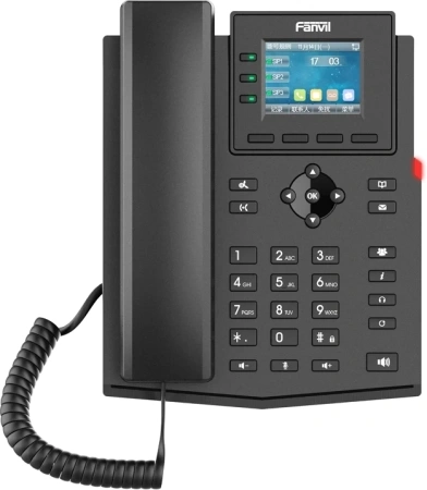 Телефон IP Fanvil X303-2 Wire черный