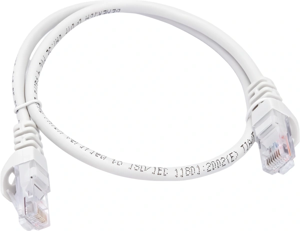 Патч-корд ITK PC01-C5EU-05M UTP RJ-45 вил.-вилка RJ-45 кат.5E 0.5м серый ПВХ