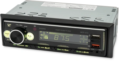 Автомагнитола Digma MCP-413 1DIN 2x45Вт 2