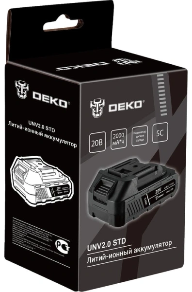 Батарея аккумуляторная Deko UNV2.0 STD 20В 2Ач Li-Ion (063-4492)