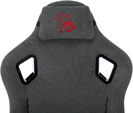 Кресло игровое A4Tech Bloody GC-770 серый соты с подголов. крестов.