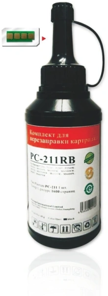 Тонер Pantum PC-211PRB черный флакон 65гр. Series P2200/2500/M6500/6550/6600 для принтера