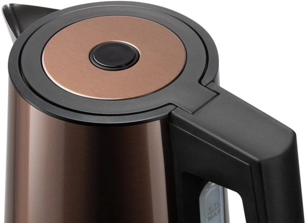 Чайник электрический Redmond KM244 1.7л. 2200Вт коричневый корпус: нерж.сталь/пластик