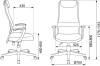 Кресло руководителя Бюрократ KB-8 черный TW-01 TW-11 сетка/ткань с подголов. крестов. пластик
