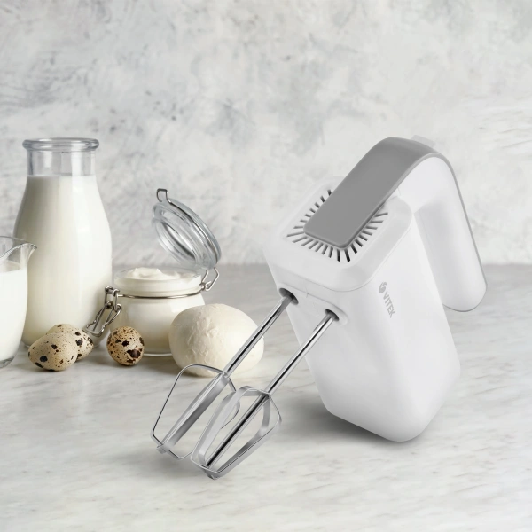 Миксер ручной Vitek VT-1420 400Вт белый/серебристый