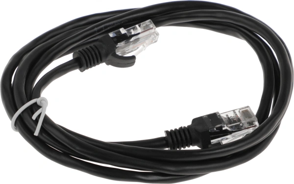 Патч-корд PP12-1.5M/BK 1000G UTP 4 пары cat5E CCA molded 1.5м черный RJ-45 (m)-RJ-45 (m)