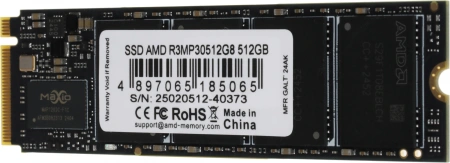 Накопитель SSD AMD PCIe 3.0 x4 512GB R3MP30512G8 Radeon M.2 2280