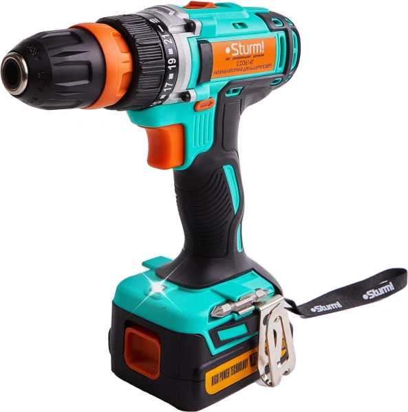 Шуруповерт Sturm! CD3614T аккум. патрон:быстрозажимной (кейс в комплекте)