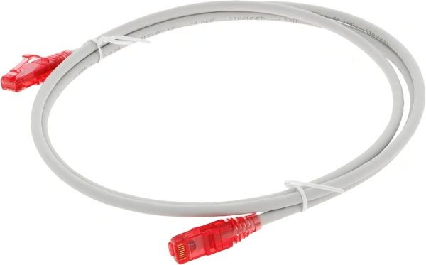 Патч-корд Hyperline PC-LPM-UTP-RJ45-RJ45-C5E-1.5M-LSZH-GY PC-LPM-UTP-RJ45-RJ45-C5E-1.5M UTP RJ-45 вил.-вилка RJ-45 кат.5E 1.5м серый LSZH (уп.:1шт) 24AWG