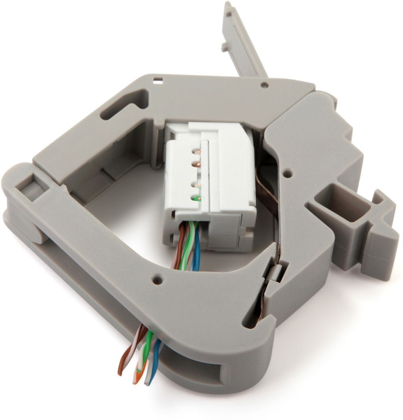 Крепление Hyperline FP-IE-DIN-KJ-1A-GY (упак.:1шт) 1м