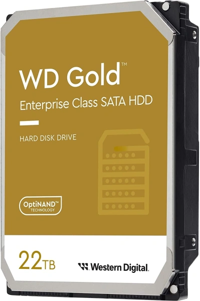Жесткий диск WD SATA-III 22TB WD221KRYZ Gold 512E (7200rpm) 512Mb 3.5"