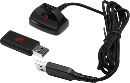 Наушники с микрофоном A4Tech Bloody MR710 черный 1.5м мониторные BT/Radio оголовье (MR710 BLACK)