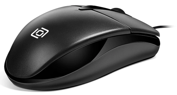 Мышь Оклик 275M черный оптическая (1200dpi) USB (3but)