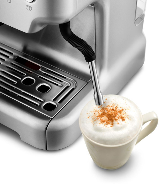 Кофеварка рожковая Kitfort КТ-755 1620Вт серебристый