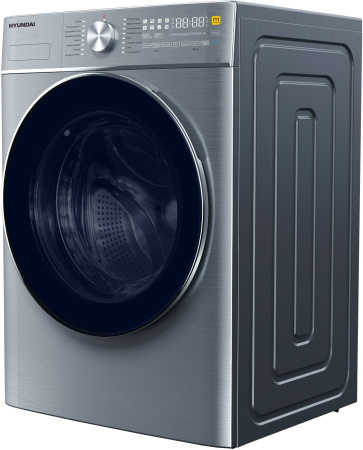 Стиральная машина Hyundai WMD9413 класс: B загр.фронтальная макс.:10кг (с сушкой) темно-серебристый инвертер