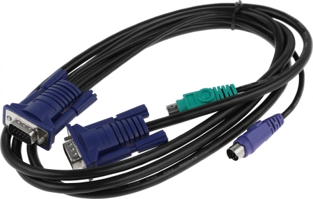Кабель D-Link DKVM-CB/B1A 1.8м черный
