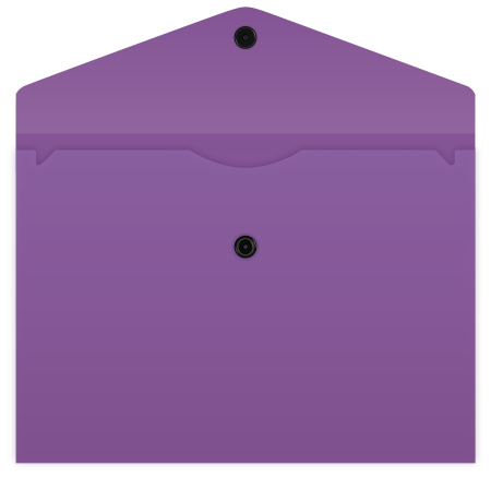 Конверт на кнопке Бюрократ -PK803TA5VIO A5 гориз. пластик 0.15мм фиолетовый