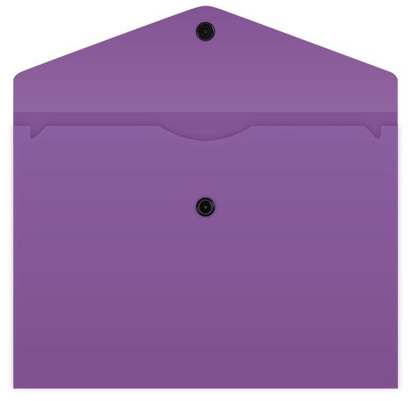 Конверт на кнопке Бюрократ -PK803TA5VIO A5 гориз. пластик 0.15мм фиолетовый