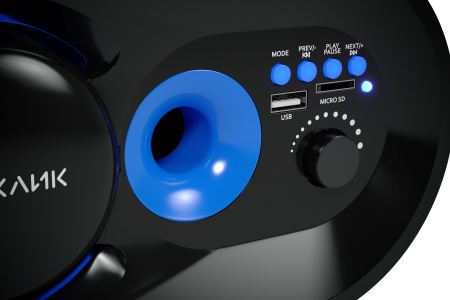 Колонки Оклик OK-433 2.1 черный 15Вт BT