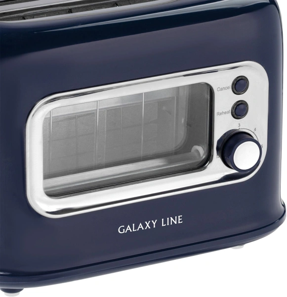 Тостер Galaxy Line GL 2913 900Вт синий