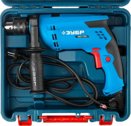 Дрель ударная Зубр ЗДУ-780 ЭРКМ2 780Вт патрон:кулачковый реверс (кейс в комплекте)