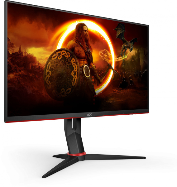 Монитор AOC 27" Gaming 27G2SPU черный IPS LED 1ms 16:9 HDMI M/M матовая HAS Piv 250cd 178гр/178гр 1920x1080 165Hz FreeSync Premium VGA DP FHD USB 5.07кг