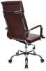 Кресло руководителя Бюрократ Ch-993 коричневый эко.кожа крестов. металл хром