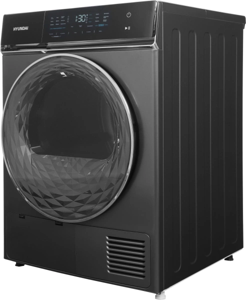 Сушильная машина Hyundai DFE8401 кл.энер.:A макс.загр.:8кг темно-серый