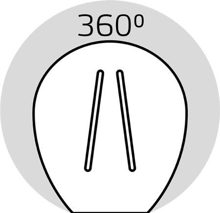 Лампа филам. Gauss Filament 9Вт цок.:E27 шар 220B 4100K св.свеч.бел.нейт. P45 (упак.:1шт) (105802209)