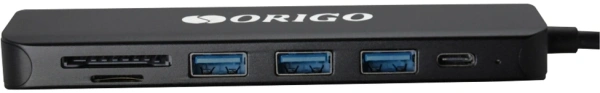 Разветвитель USB-C Origo OU3340PD 3порт. черный (OU3340PD/B1)