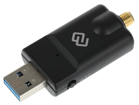 Сетевой адаптер WiFi + Bluetooth Digma DWA-BT5-AC1300E AC1300 USB 3.0 (ант.внеш.съем) 1ант. (упак.:1шт)