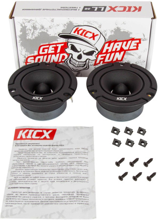 Колонки автомобильные Kicx LL 28 (без решетки) 90Вт 104дБ 4Ом 2.5см (1дюйм) (ком.:1кол.) твитер