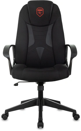 Кресло игровое Zombie 200 черный ткань/эко.кожа крестов. пластик