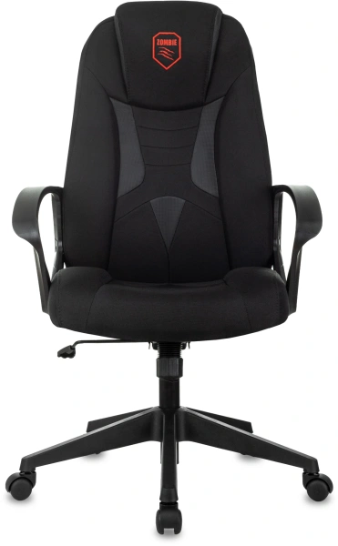 Кресло игровое Zombie 200 черный ткань/эко.кожа крестов. пластик
