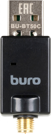 Адаптер USB Buro BU-BT50C BT5.0+EDR class 1 100м черный