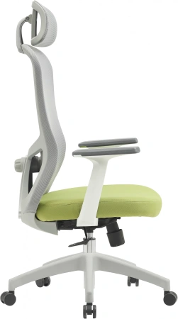 Кресло Cactus CS-GMC515-GYGN серый сиденье салатовый сетка/ткань с подголов. крестов. пластик пластик серый