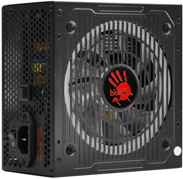 Блок питания Bloody ATX 750W BD-PS750G 80+ gold (20+4pin) APFC 120mm fan color LED 6xSATA Cab Manag RTL