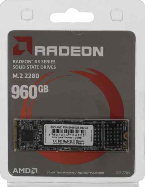 Накопитель SSD AMD SATA 960GB R3MS0960G8 Radeon M.2 2280