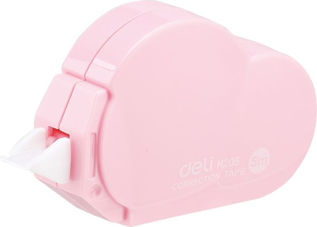 Лента коррект. Deli EH20501 5мх5мм ассорти корпус белый блистер
