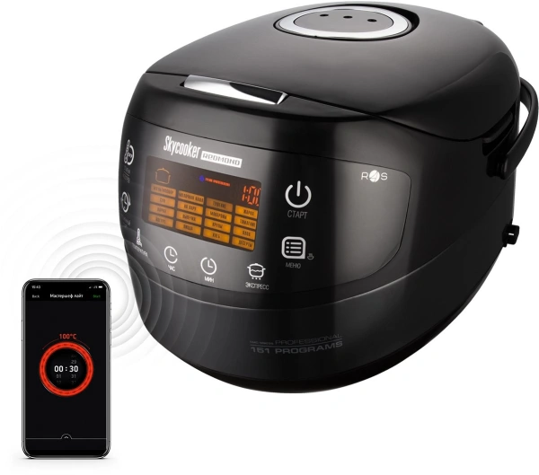 Мультиварка Redmond SkyCooker RMC-M903S 5л 1000Вт черный/серебристый