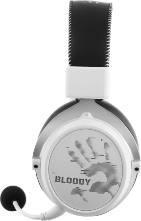 Наушники с микрофоном A4Tech Bloody MR590 Sports белый/черный 1.5м мониторные BT/Radio/3.5mm (MR590+